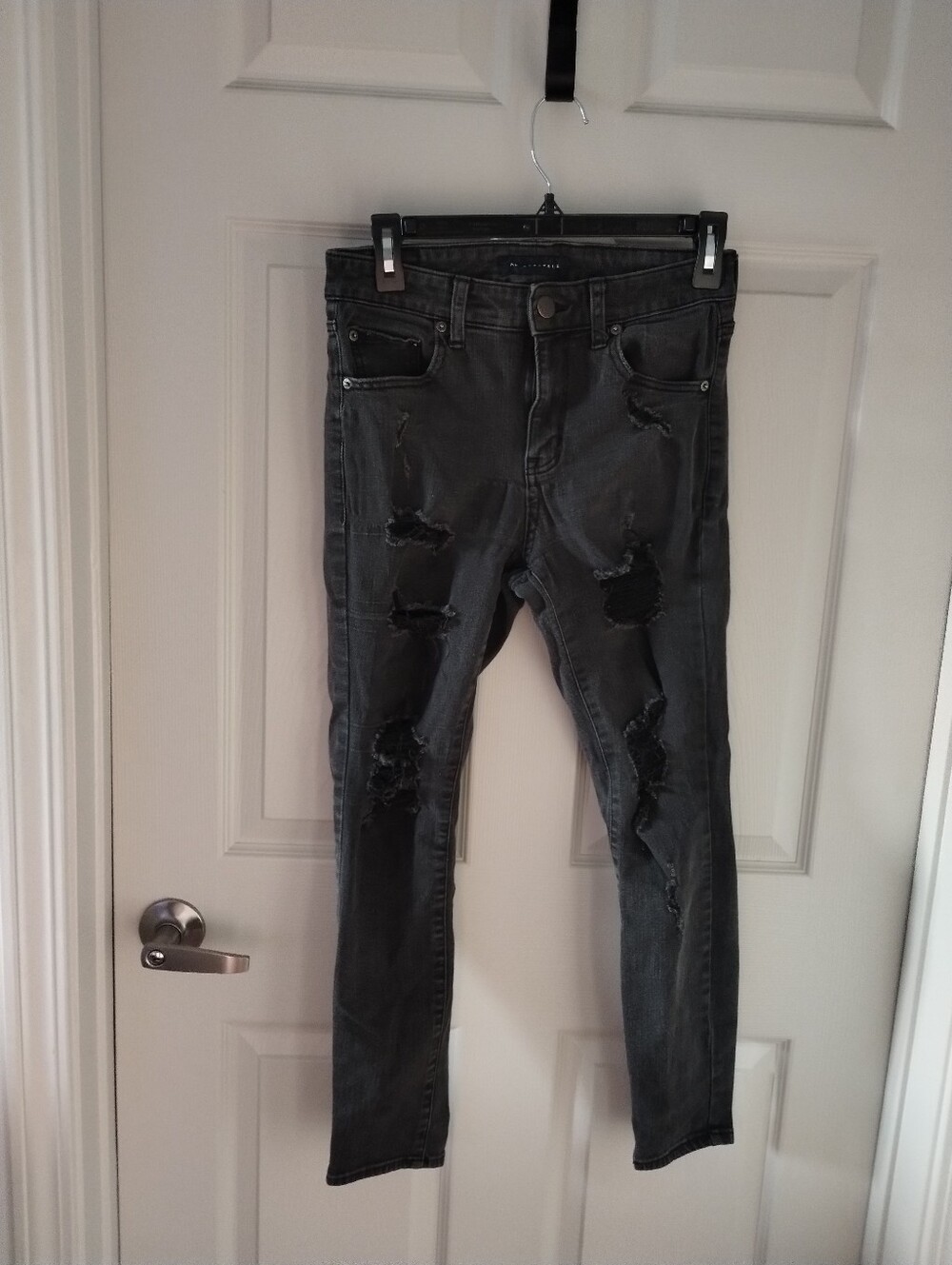 Aeropostale Distressed Black High Rise Jegging Skinny Jeans Size 10